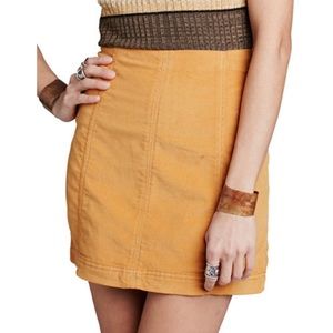 Free People "Modern Femme" corduroy mini skirt